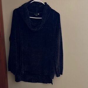 Sweaterworks Elegant Black Cowl Neck Sweater